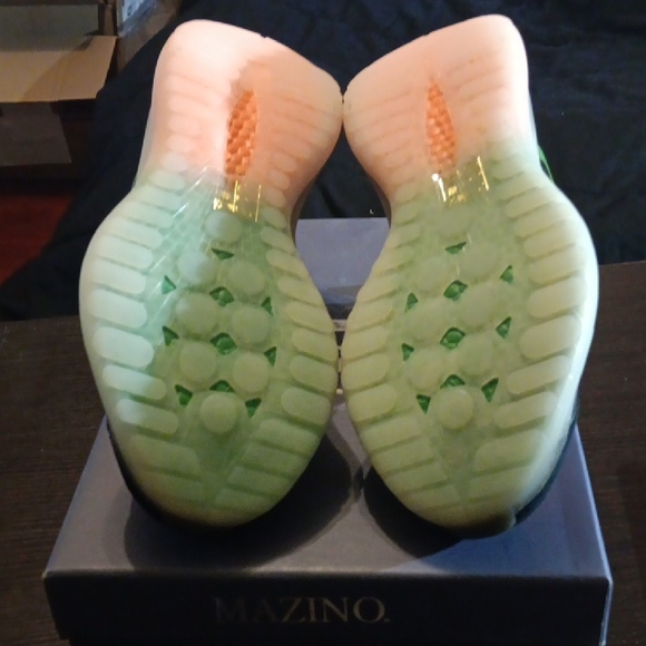 Mazino Krypton-070 Black/Orange/Green Sneakers Mens 8 Womens 9.5 DS OG ALL - Picture 8 of 9